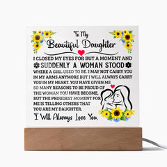 To My Daughter – Acrylic Square